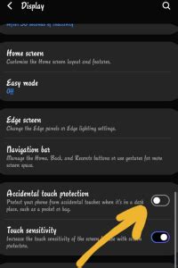 Как убрать защиту от случайного касания на Samsung A52
