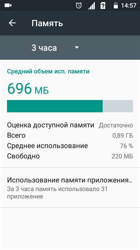 Как узнать объем оперативной памяти через настройки Android?