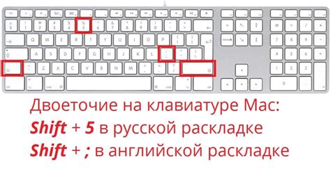 Как установить двоеточие на английской клавиатуре?