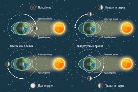 Как формируются приливы и отливы