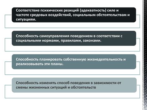 Критерии определения психического расстройства