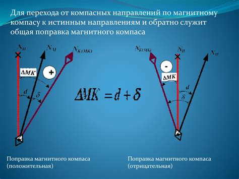 Магнитное склонение и коррекция компаса