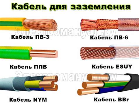 Материал провода для заземления