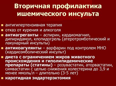 Медикаментозная профилактика