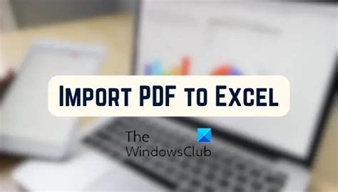 Методы импорта PDF-файлов в Excel