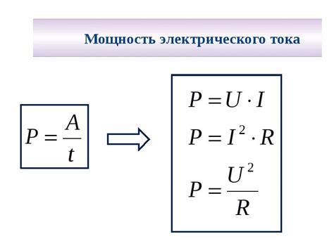 Мощность электрической цепи и ее влияние на силу тока