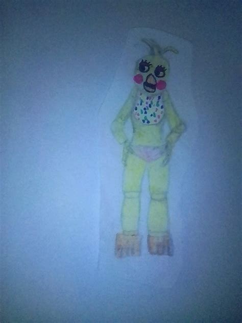 Нарисуйте контур Чики из FNAF