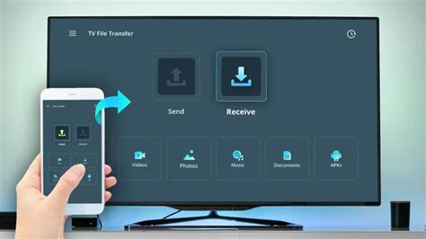 Настройка соединения между устройствами для работы с Send Files to TV