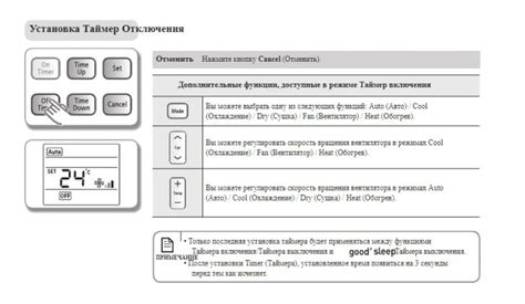 Настройка таймера кондиционера Haier HSU