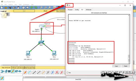 Настройка OSPF на маршрутизаторе Cisco в Packet Tracer