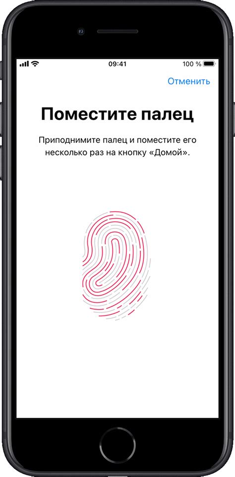 Настройка Touch ID на iPhone XS Max