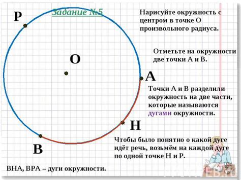 На основе радиуса нарисуйте окружность