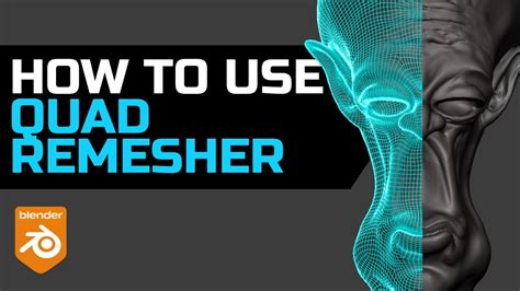 Обзор двигателя Quad Remesher в Blender