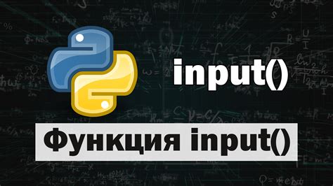 Описание работы функции input в Python