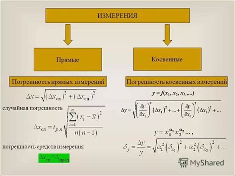 Определение зависимости погрешностей