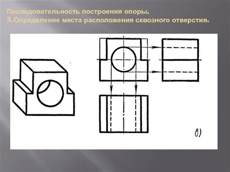 Определение места наливного отверстия