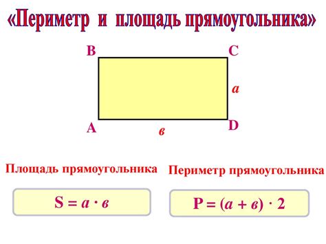 Определение понятий: периметр и площадь