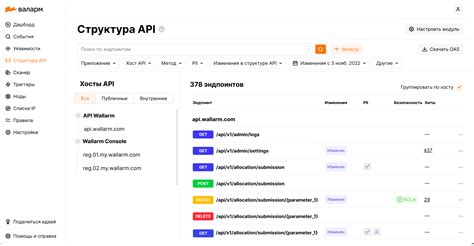 Определение структуры API