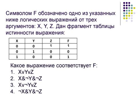 Определение тавтологии по таблице истинности