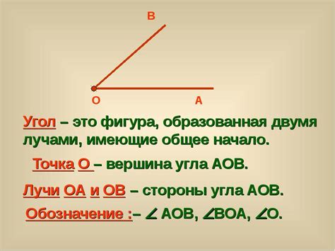 Определение угла схождения