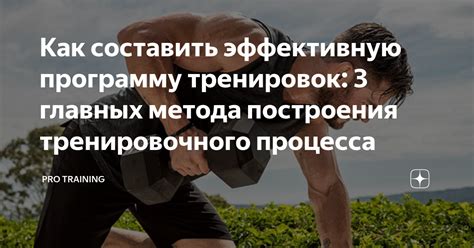 Организация процесса тренировок