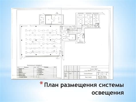 Организация системы освещения