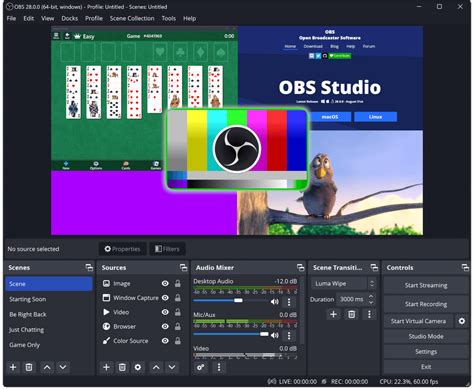 Основная информация про OBS Studio