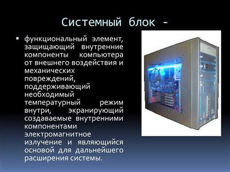 Основные компоненты: