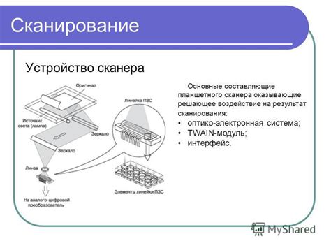 Основные составляющие сканера