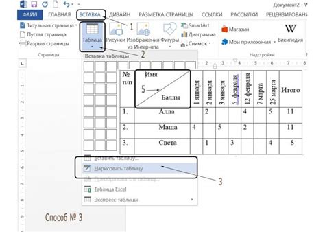 Основы создания таблицы в Word с помощью C