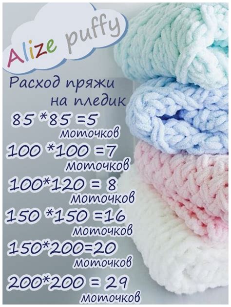 Особенности пряжи Alize Puffy