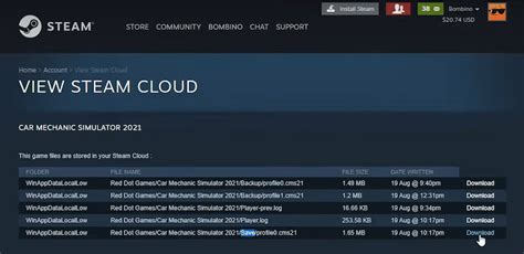 Отключение Steam Cloud