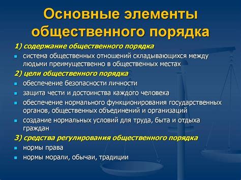 Охрана общественного порядка и противодействие правонарушениям