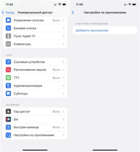 Первоначальные настройки приложения на iPhone