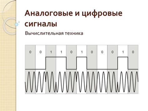 Передача данных: аналоговые и цифровые сигналы