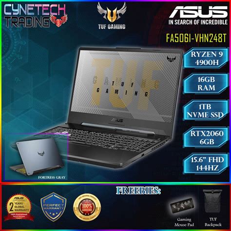 Подбор и настройка ноутбука Asus TUF Gaming