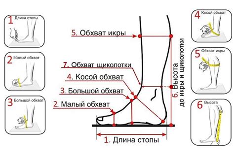 Подбор обуви по размеру стопы