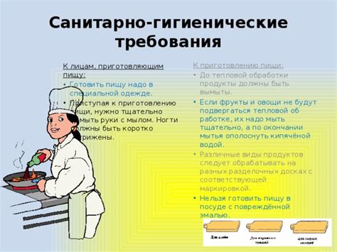 Подготовка продуктов и посуды к приготовлению