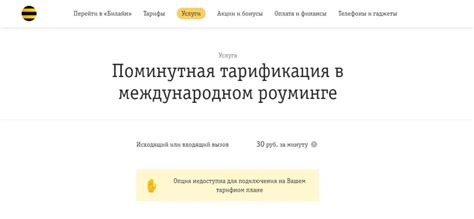 Подключение дополнительных услуг в роуминге