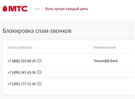 Подключение защиты от спам-звонков МТС