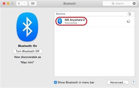 Подключение мыши через Bluetooth