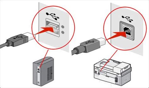 Подключение принтера Canon к компьютеру через USB-кабель