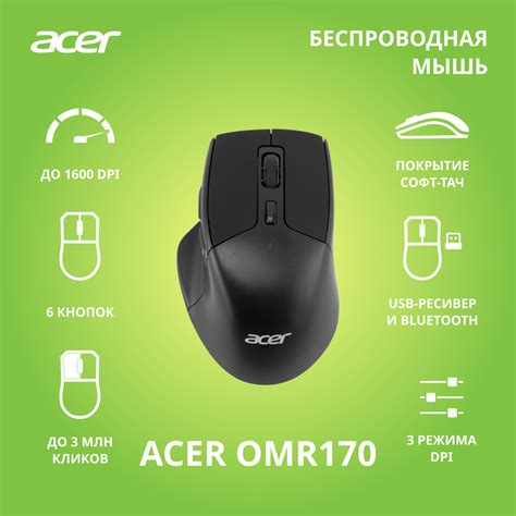 Подключите питание к монитору Acer OMR170