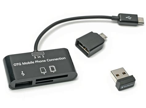 Подключите флешку через USB On-The-Go (OTG)