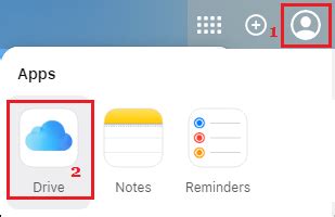 Поиск iCloud Drive