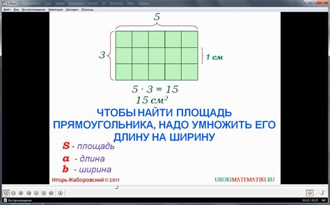 Понятие и определение площади прямоугольника