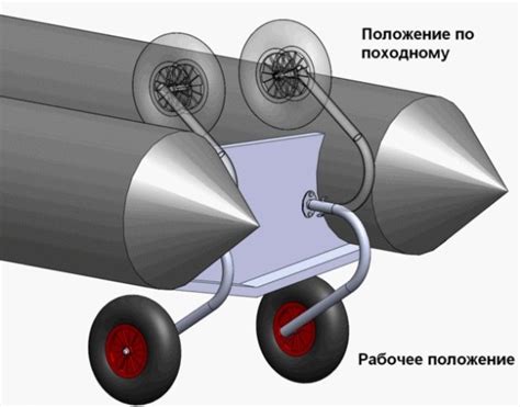 Последовательность установки транцевых колес