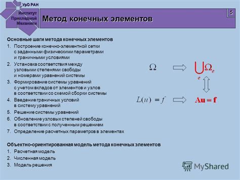 Построение основы и установка элементов