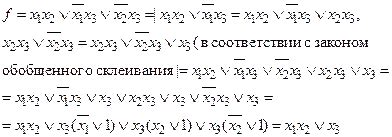 Построение сокращенной ДНФ