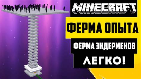 Построение фермы опыта для эндерменов: